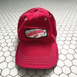 Zephyr Hat Red OS Detroit Red Wings Hockey All American Embroidered Adjustable